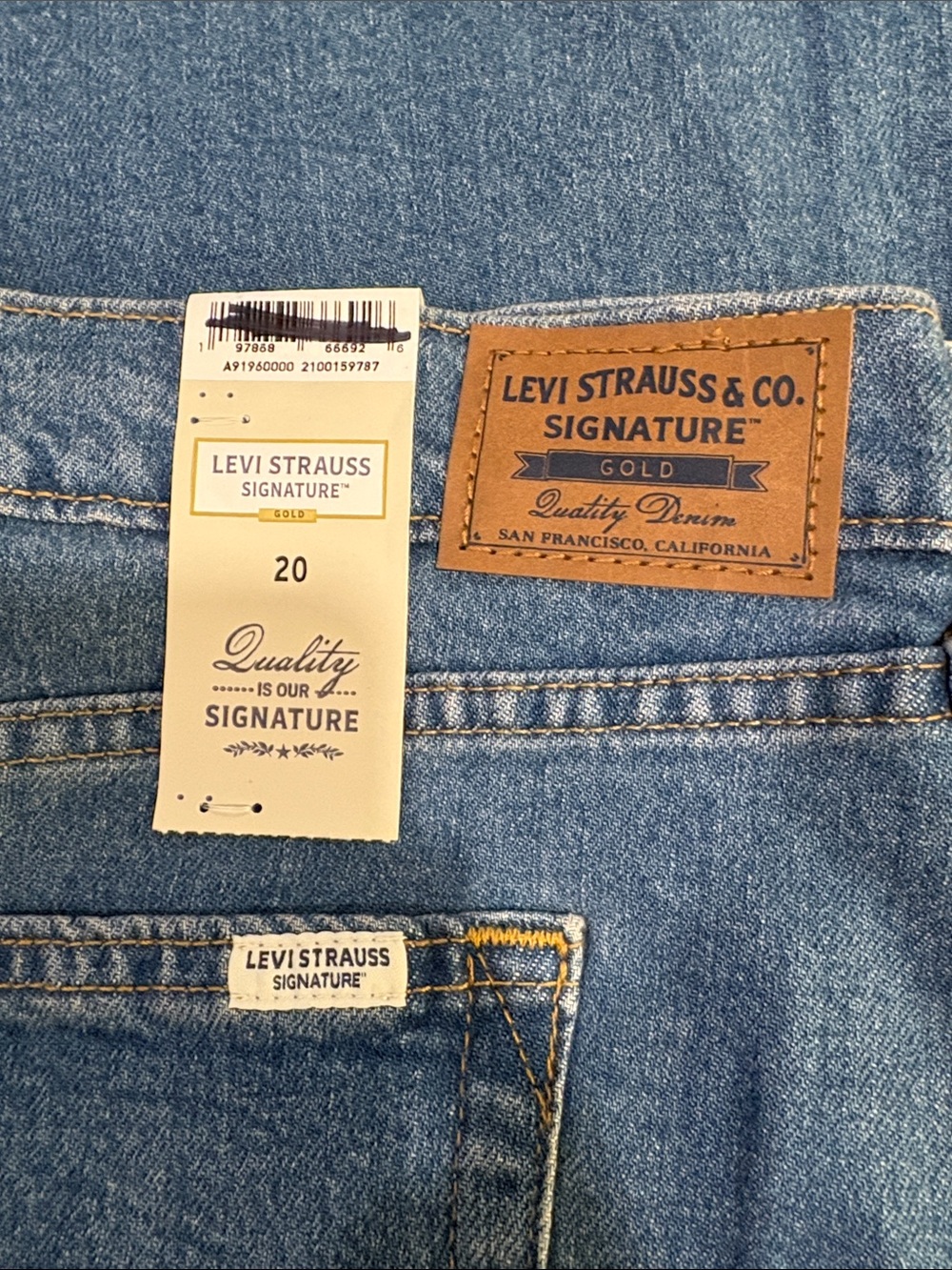 NWT Levi Strauss Signature Gold Denim Maxi Skirt Size 20 Y2K Western - Picture 3 of 8